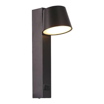 Luce Spot da parete a LED con porta USB LED/8W/230V 3000K