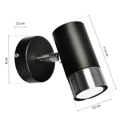 Luce Spot da parete a LED DANI 1xGU10/8W/230V