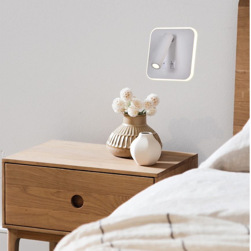 Luce Spot da parete a LED IRIS LED/14W/230V 3000K bianco