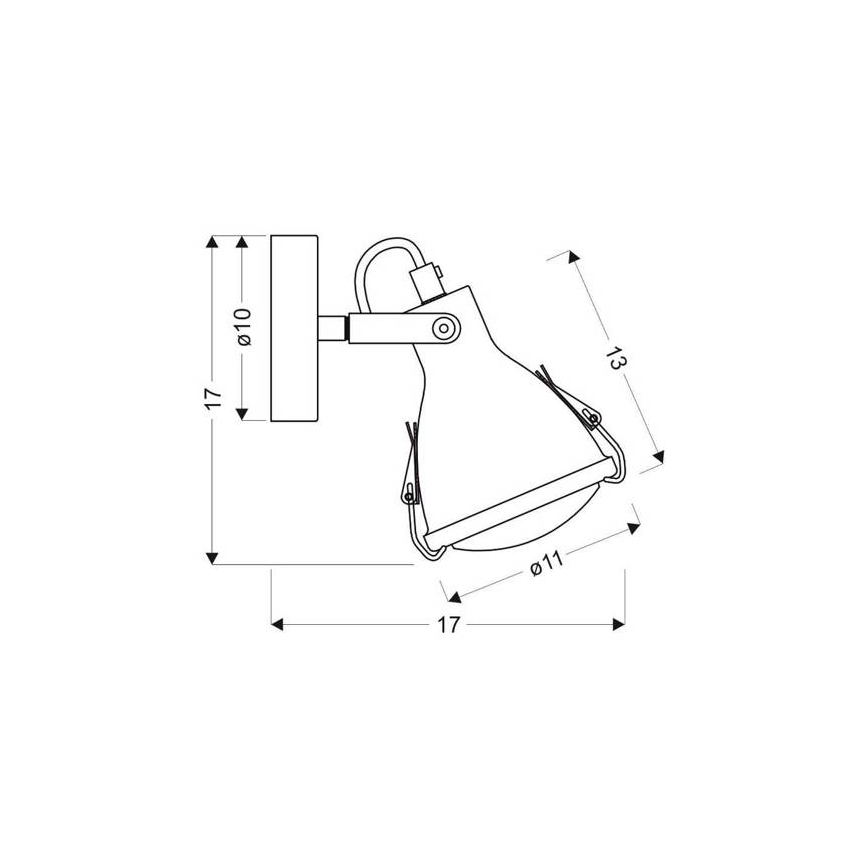 Luce Spot da parete CRODO 1xE14/40W/230V