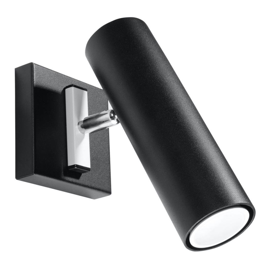 Luce Spot da parete DIREZIONE 1xGU10/40W/230V nero