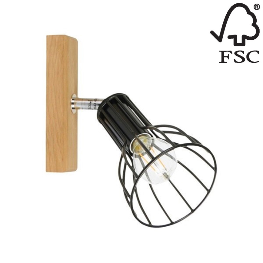 Luce Spot da parete MEGAN 1xE14/40W/230V - certificato FSC