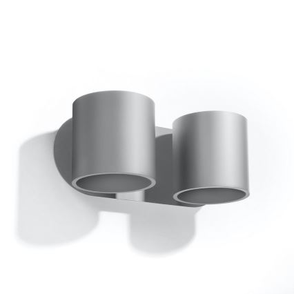 Luce Spot da parete ORBIS 2xG9/40W/230V grigio