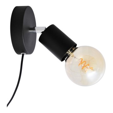 Luce Spot da parete TUNE 1xE27/20W/230V nero