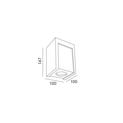 Luce Spot da soffitto LINDO 1xGU10/25W/230V