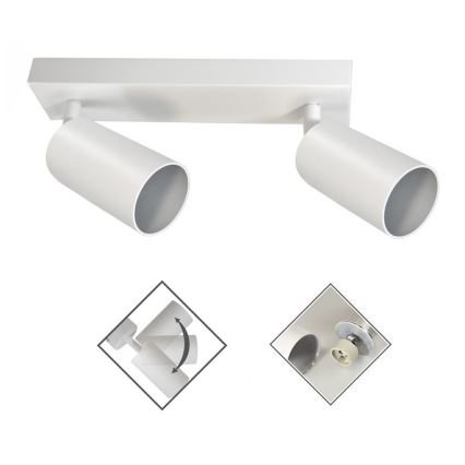 Luce Spot FARGO 2xGU10/30W/230V bianco