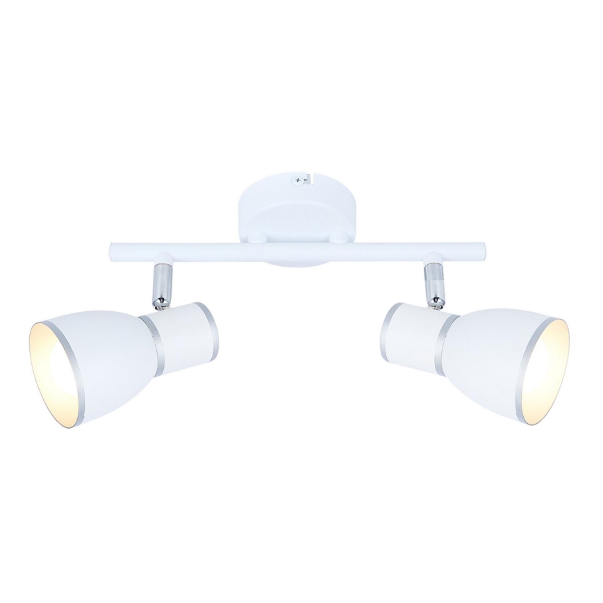 Luce Spot FIDO 2xE14/40W/230V bianco