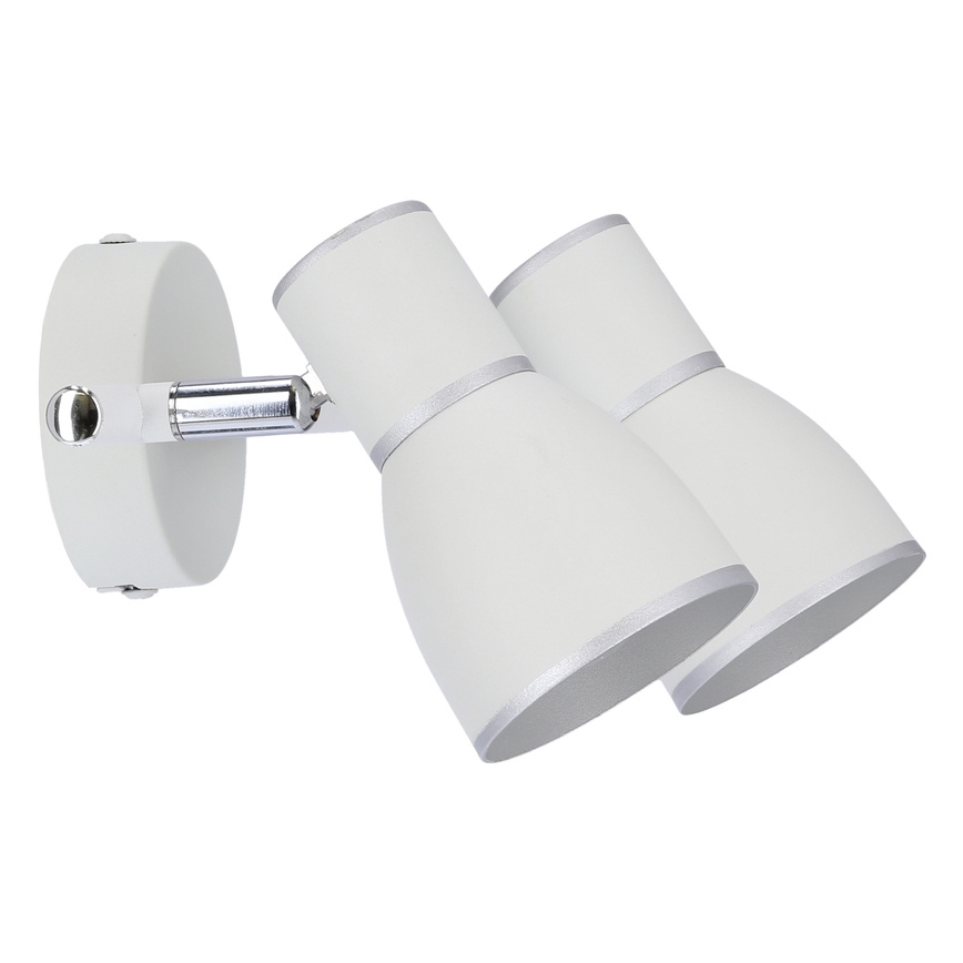 Luce Spot FIDO 2xE14/40W/230V bianco