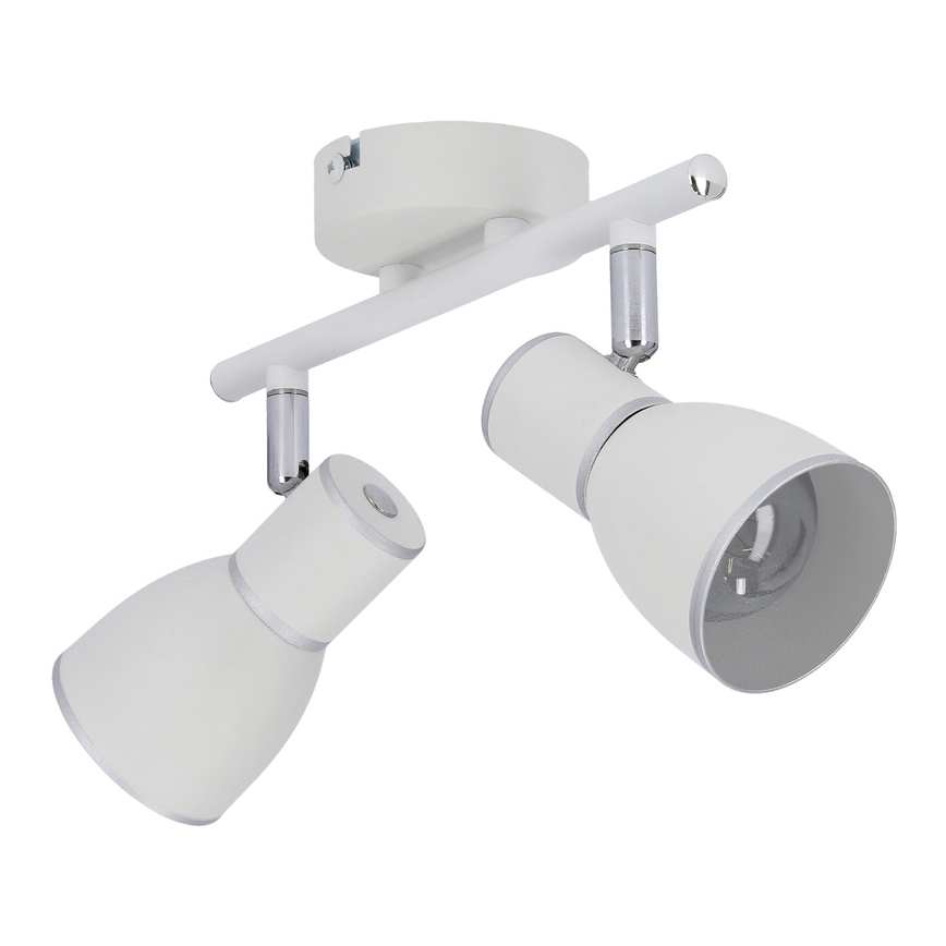 Luce Spot FIDO 2xE14/40W/230V bianco