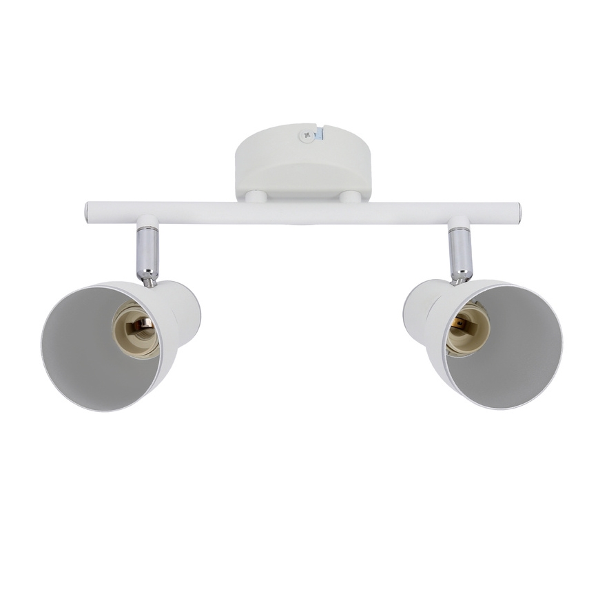 Luce Spot FIDO 2xE14/40W/230V bianco
