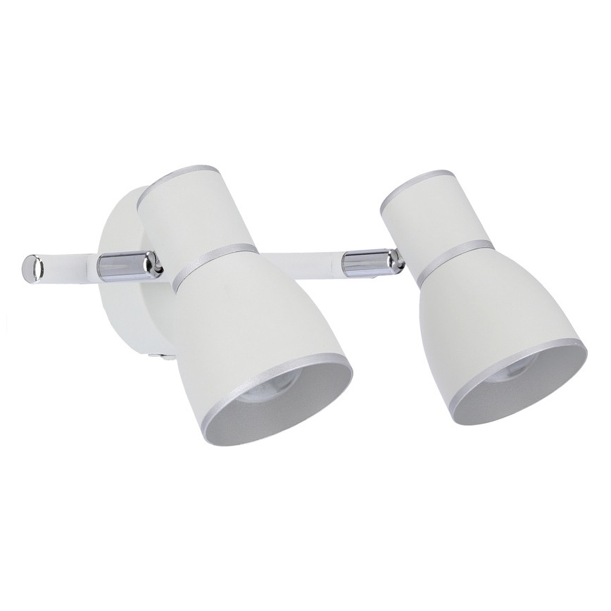 Luce Spot FIDO 2xE14/40W/230V bianco