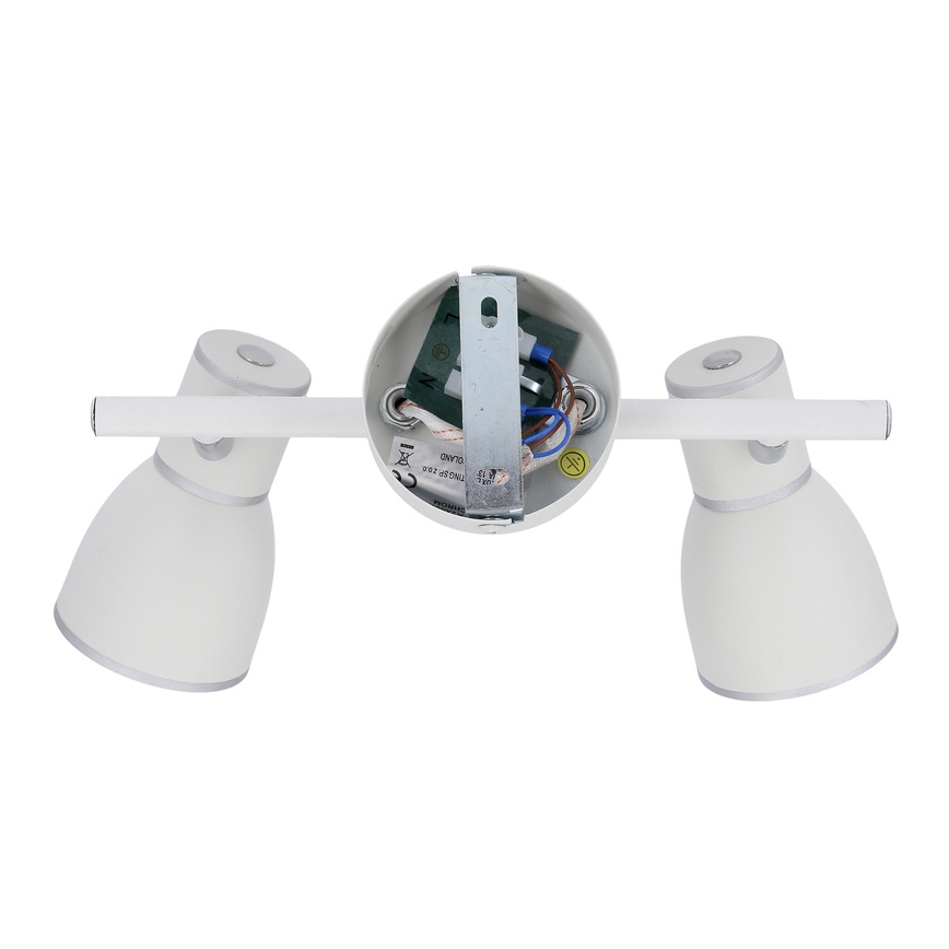 Luce Spot FIDO 2xE14/40W/230V bianco