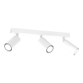 Luce Spot HUDSON 3xGU10/8W/230V bianco