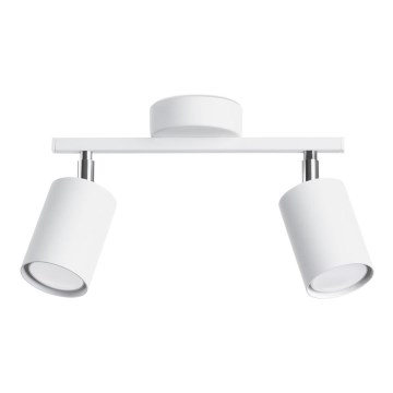 Luce Spot LEMMI 2xGU10/40W/230V bianco