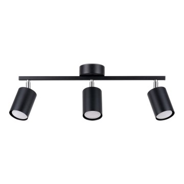 Luce Spot LEMMI 3xGU10/40W/230V nero