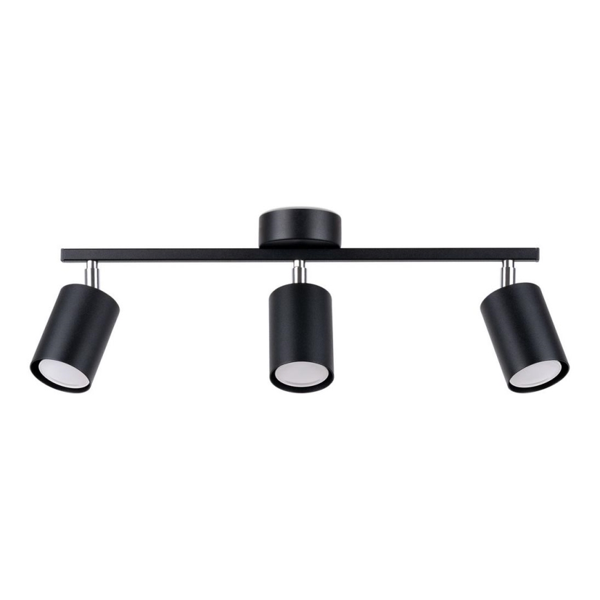 Luce Spot LEMMI 3xGU10/40W/230V nero