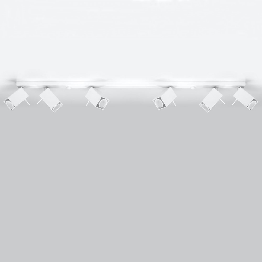 Luce Spot MERIDA 6xGU10/40W/230V bianco