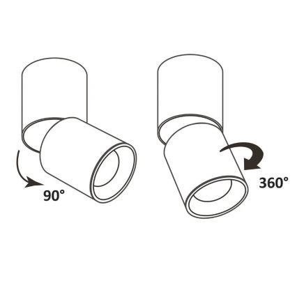 Luce Spot NIXA 1xGU10/10W/230V bianco/oro