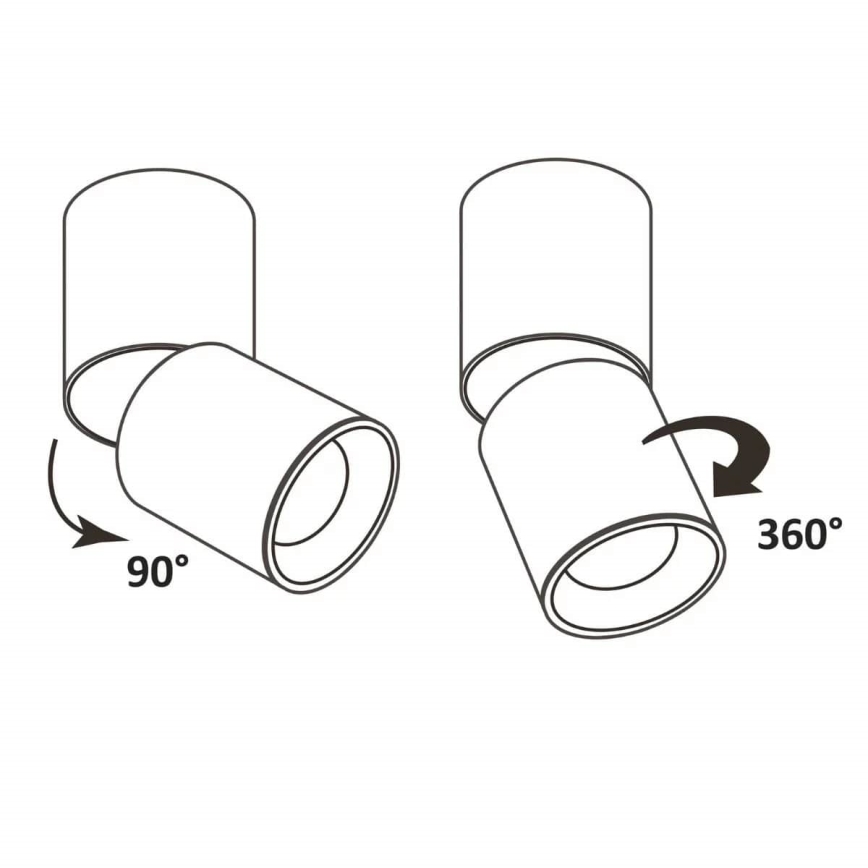 Luce Spot NIXA 1xGU10/10W/230V bianco/oro