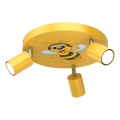 Luce Spot per bambini FUN 3xGU10/8W/230V giallo/ape