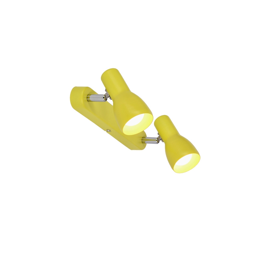Luce Spot PICARDO 2xE14/40W/230V giallo