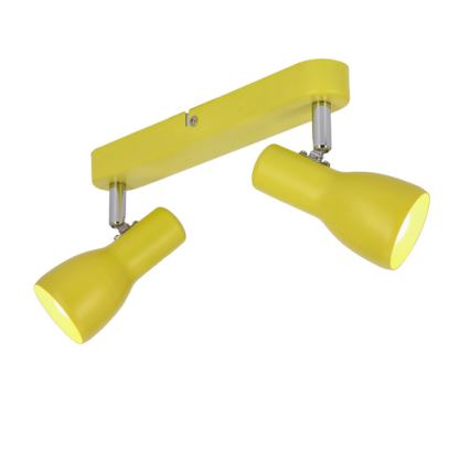 Luce Spot PICARDO 2xE14/40W/230V giallo