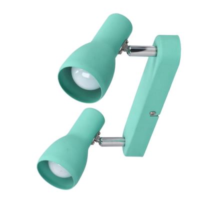 Luce Spot PICARDO 2xE14/40W/230V turchese