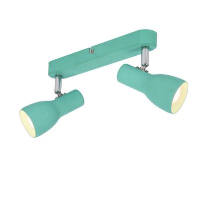 Luce Spot PICARDO 2xE14/40W/230V turchese