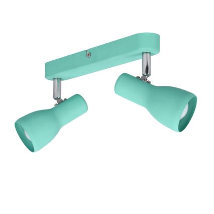 Luce Spot PICARDO 2xE14/40W/230V turchese