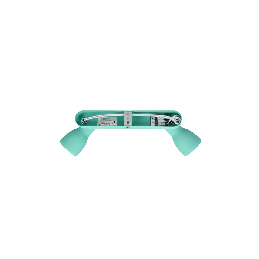 Luce Spot PICARDO 2xE14/40W/230V turchese