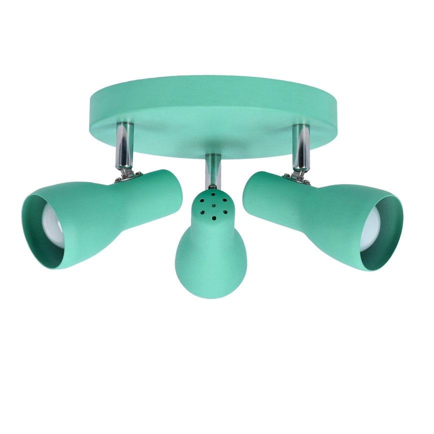 Luce Spot PICARDO 3xE14/40W/230V turchese