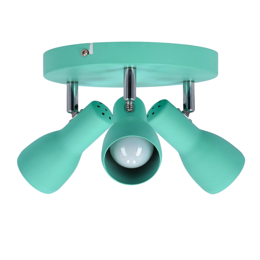 Luce Spot PICARDO 3xE14/40W/230V turchese