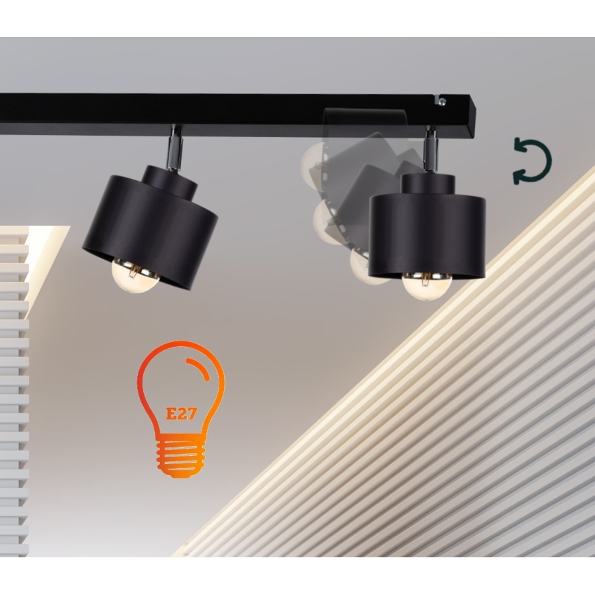 Luce Spot SIMPLY BLACK 2xE27/60W/230V