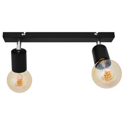 Luce Spot TUNE 2xE27/20W/230V nero