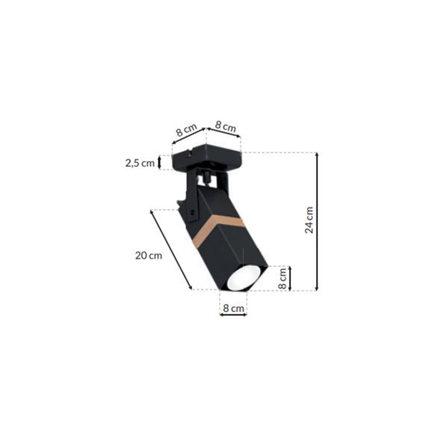 Luce Spot VIDAR 1xGU10/25W/230V