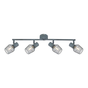 Luce Spot VIKING 4xE14/40W/230V grigio