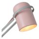 Lucide 05535/01/66 - Lampada da tavolo per bambini con clip BASTIN 1xE14/25W/230V rosa