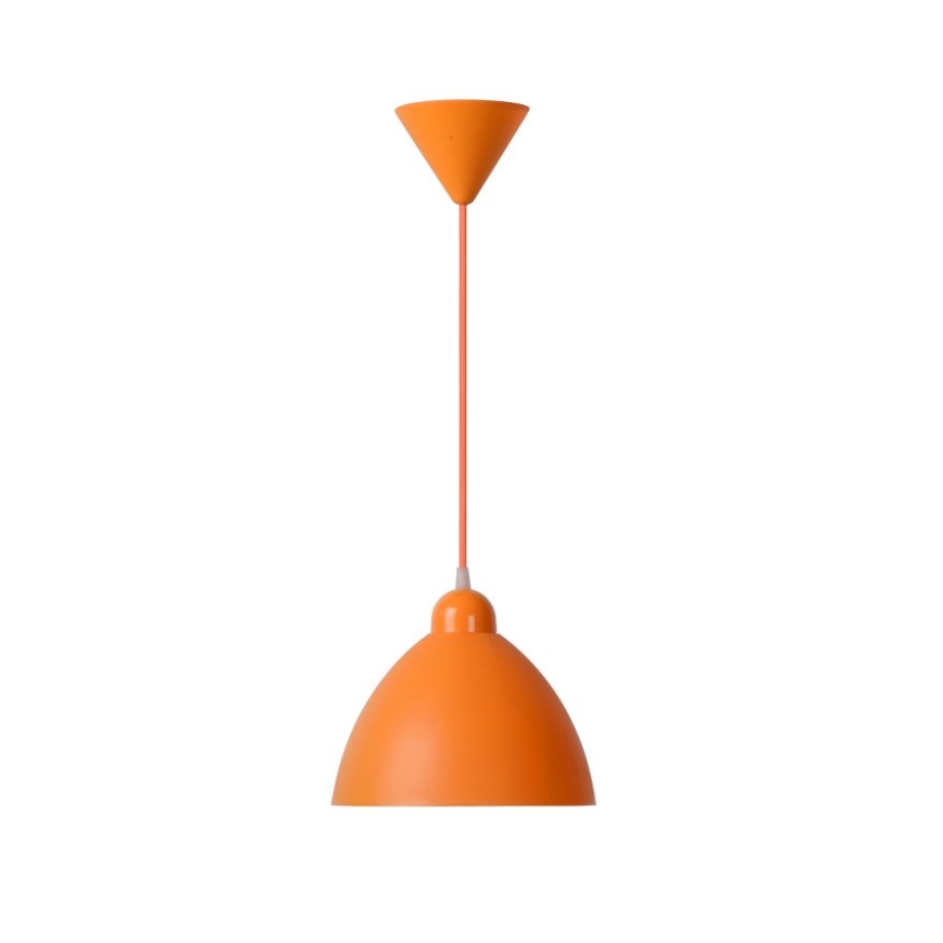 Lucide 08406/23/53 - Lampada a sospensione COCO 1xE27/60W/230V arancione