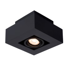 Lucide 09119/06/30 - Luce Spot a LED da soffitto XIRAX 1xGU10/5W/230V nero