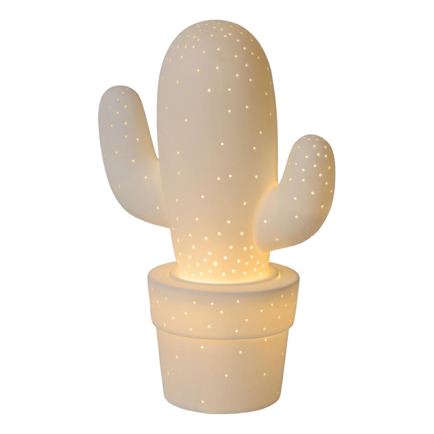 Lucide 13513/01/31 - Lampada da tavolo CACTUS 1xE14/40W/230V bianco