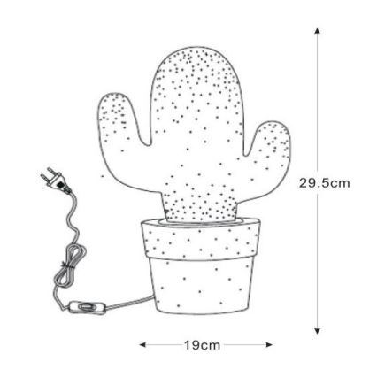 Lucide 13513/01/31 - Lampada da tavolo CACTUS 1xE14/40W/230V bianco