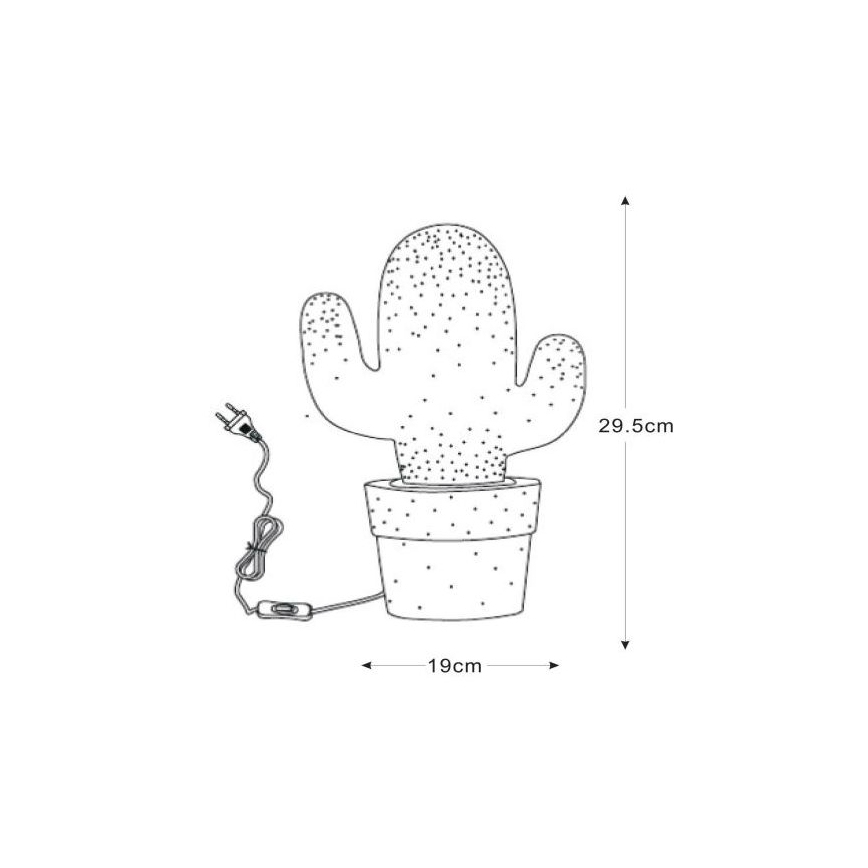 Lucide 13513/01/31 - Lampada da tavolo CACTUS 1xE14/40W/230V bianco