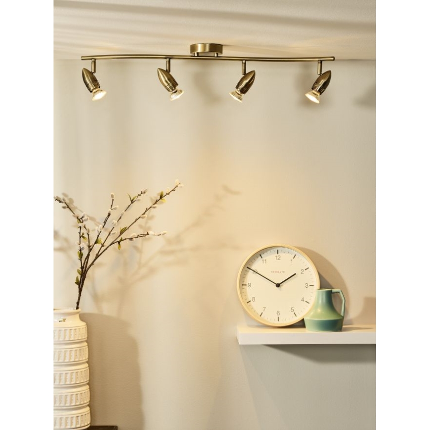 Lucide 13955/20/03 - Faretto LED CARO-LED 4xGU10/5W/230V bronzo
