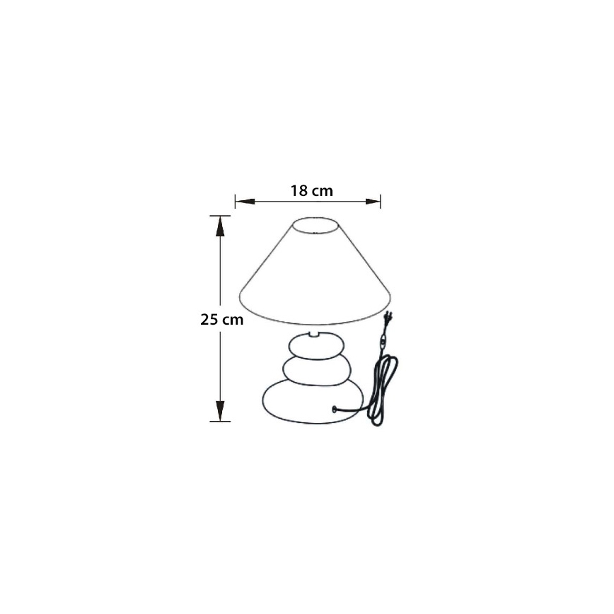 Lucide 14560/81/39 - Lampada da tavolo KARLA 1xE14/ESL 9W/230V