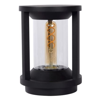 Lucide 15804/22/30 - Lampada da esterno CADIX 1xE27/15W/230V 22 cm IP65 nero