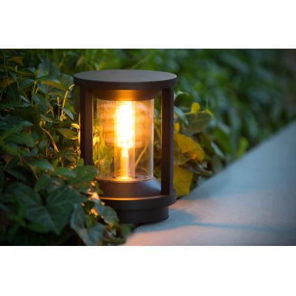 Lucide 15804/22/30 - Lampada da esterno CADIX 1xE27/15W/230V 22 cm IP65 nero