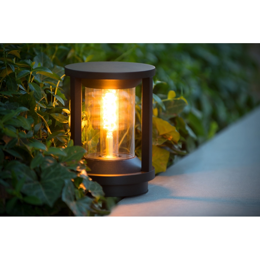 Lucide 15804/22/30 - Lampada da esterno CADIX 1xE27/15W/230V 22 cm IP65 nero