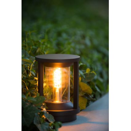 Lucide 15804/22/30 - Lampada da esterno CADIX 1xE27/15W/230V 22 cm IP65 nero
