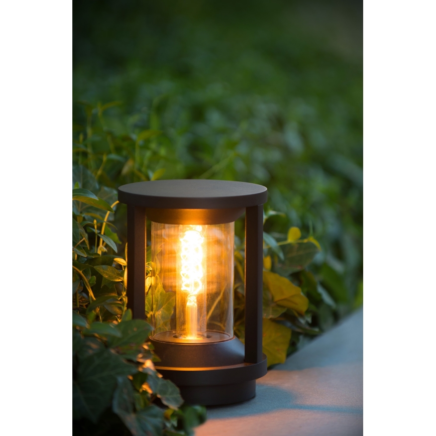 Lucide 15804/22/30 - Lampada da esterno CADIX 1xE27/15W/230V 22 cm IP65 nero