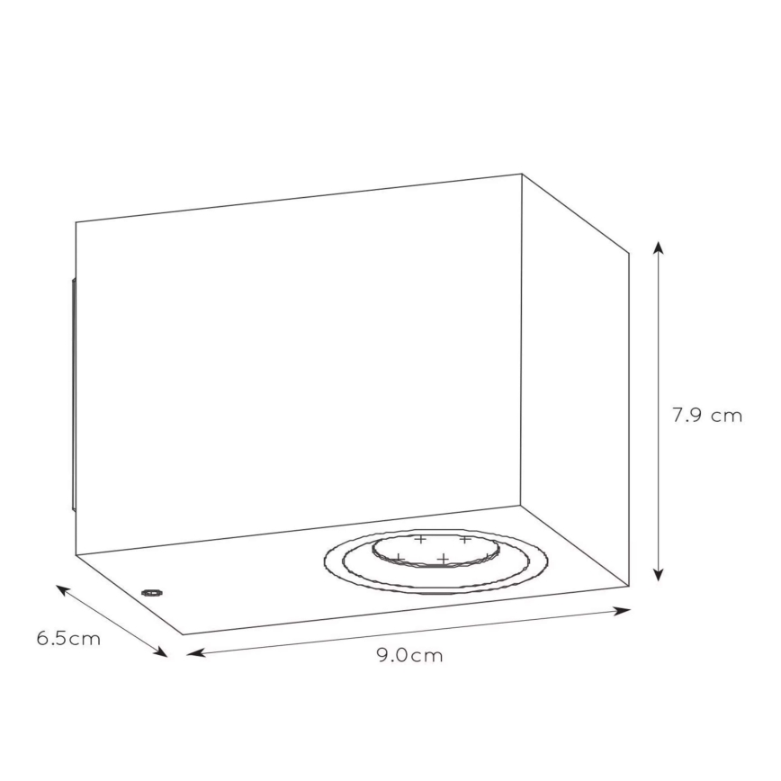 Lucide 22860/05/30 - LED Applique da esterno dimmerabile ZORA 1xGU10/5W/230V IP44